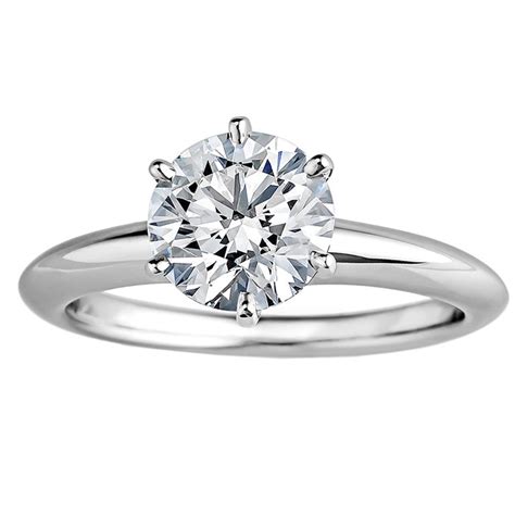 tiffany solitaire diamond rings